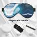 SSIMOO Big Sea Wave HD Soft Sleep Eye Mask | Breathable Travel Eye Patch for Women | Ideal for Relaxation & Comfort - Buy Online on GoSupps.com