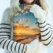 Sunrise Tropical Beach Hot Water Bottle 2L - Fluffy Cover for Cozy Pain Relief - Ideal for Back Neck & Shoulders - Buy Online on GoSupps.com