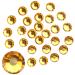 Jollin Rhinestones Glass Flat Back for Adhesive Topaz ss20 576pcs Topaz ss20 576pcs