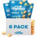 HighKey Gluten Free Vanilla Wafer Cookies - 6Pack Low Carb Keto Snack Sugar Free Dessert Diabetic Snacks Healthy Diet Friendly Food Sweet for Adults Almond Flour Cookie Zero Sugar Added Treat Sugar Free Vanilla Wafers 2.0 Ounce (Pack of 6)