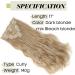 S-noilite 17 Inch Dark Blonde Mix Bleach Blonde Clip In Hair Extensions - 8pcs Full Head Set, 60 Colours Available, Sexy Lady Fashion Choice - Curly Style - Buy Online on GoSupps.com