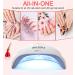 NAILGIRLS 75W UV LED Nail Lamp with Smart Sensor & 3 Timer Settings - Professional Salon Nail Dryer for Gel Polish Curing - Buy Online on GoSupps.com