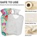 Naanle Hot Water Bottle with Cover - 2L Pink Orange Violet Flowers | Back Pain Relief Hand & Foot Warmer Neck Warmth Cold Therapy - International Shipping - Buy Online on GoSupps.com