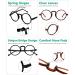 Eyekeper 4-Pack Oversized Round Glasses - Vintage Reading Aid for Men & Women - 2 Black & 2 Tortoise - Spring Hinges +1.50 - Buy Online on GoSupps.com