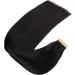 Hotlulana 20-Inch Natural Black Tape Extensions - 100% Real Hair 50g Skin Weft 20PCs Invisible Hair Extensions (#1B) - Buy Online on GoSupps.com