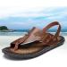 Men's Toe Corrector Sandal - Comfy Summer Slip-On for Bunion Relief | Non-Slip Breathable Flip Flops for Hallux Valgus Symptoms - Size 11 Brown - Buy Online on GoSupps.com