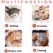 OHC OZZY Cat Muzzle - Breathable Mesh Prevents Biting & Chewing Size S Black - Ideal Cat Care Accessory - Buy Online on GoSupps.com