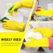 Wllhyf Reusable Rubber Cleaning Gloves - 2 Pairs Waterproof Kitchen & Household Gloves | Flexible & Durable for Dishes & Cleaning - Buy Online on GoSupps.com