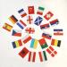 AZ Flag - Girland for European Football Championship 2024 8 m with 24 pennants of the European Championship 2024 21 x 14 cm - small flags 100 % polyester