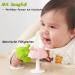 Bite Ring Baby | Umbrella Bite Ring with Suction Foot | BPA-Free Silicone Teething Toy for Boys & Girls | Safe & Durable Green Chicken Tool - Buy Online on GoSupps.com