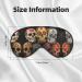 SSIMOO Sugar Skulls Eye Mask - Ultra-Soft Light-Blocking Comfortable Sleep Accessory - International Shipping Available - Buy Online on GoSupps.com