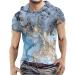 Hawaiian Men's Casual Hoodie Shirt Set | Trendy Summer Beach Top | Light Blue - Medium - Buy Online on GoSupps.com