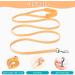 Eyein Cat Harness and Lead Set for Walking - Adjustable Escape Proof Kitten Vest Harness with Reflective Strip - Green & Orange - Medium Size - Buy Online on GoSupps.com