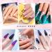 Hanyousheng 100 Pieces Self-Adhesive Nail Forms for Nail Extensions - Nail Art Sticker Guide for Acrylic UV Gel Nails - Pack of 1 - Buy Online on GoSupps.com