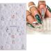 3D Christmas Nail Stickers 4 Sheets 5D Self-Adhesive Embossed Nail Decal Snowflake Elk Nail Art Decoration Design Supplies - Buy Online on GoSupps.com