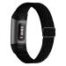 GBPOOT Elastic Nylon Bands Compatible with Fitbit Charge 4/Charge 3/SE, Adjustable Stretchy Breathable Fabric Sport Replacement Wristband for Women Men,Black For Charge 4/3/3 SE black
