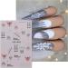 JMEOWIO 10 Sheets Glitter Christmas Nail Art Stickers Decals Self-Adhesive Snowman Snowflake Winter Holiday Black Nail Supplies Nail Art Design Decoration Accessories - Buy Online on GoSupps.com