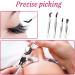 COMNICO Tweezers with Rubber Tip 4-Piece Stainless Steel Tweezers Set with Straight Flat Tip and Soft Tweezers Set Precision Tools for Crafts Jewellery Making Coin Stamp - Buy Online on GoSupps.com
