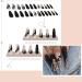 24 Pcs Long Press On Nails Set - Black Butterfly Design | Acrylic False Coffin French Ballerina Nails for Women and Girls - Buy Online on GoSupps.com