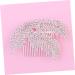 Housoutil Tiara Rhinestone Hair Comb Hair Comb Clip Hair Comb Slide Clip Hairpiece Rhinestone Comb Bride Wedding Wig - Buy Online on GoSupps.com