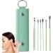 Fovolat Earwax Removal Tools | Ear Removal Tool Ear Wax Curette | Stainless Steel Ear Cleaning Tool Set with Storage Box for Adults Men and Women Light Green - Buy Online on GoSupps.com