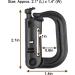 XTACER Tactical Multipurpose Small D-Ring Locking Hanging Hook - Set of 10 Black | Keychain Snap Button Release for Molle Webbing - Buy Online on GoSupps.com