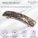 French Amie Oblong 3.5 Celluloid Handmade Hair Clip Barrette for Women - Silver Onyx | Made in France - Buy Online on GoSupps.com