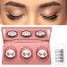 Aleevii False Eyelashes Natural Eyelashes Artificial Eyelashes with Replacement Adhesive Strips Self-Adhesive Eyelashes Reusable Eyelashes