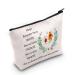 LEVLO You Are Braver Stronger Smarter Than You Think Zippered Cosmetic Bag for Women and Girls Winnie Bag