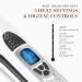 MKBOO Nano Titanium Ceramic Steam Hair Straightener - Salon Professional Flat Iron with LCD Display and Adjustable Temperature - White - Buy Online on GoSupps.com