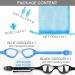 Cooloo Swimming Goggles for Men | 2-Piece Set with UV Protection Anti-Fog & Adjustable Belt | Comfortable Adult Swim Goggles - Blue & Black Mirrored Lens - Buy Online on GoSupps.com