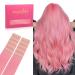 If -of -hearted tape extensions real hair pair pink 10pcs tape in extensions real hair 25g 35cm invisible hair extension real hair invisible smooth real hair extensions tape highlight for girls 35cm 25g 10pcs #Pfirsich pink