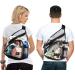 HULISEN Clear PVC Sling Stadium Backpack - Black | Adjustable Strap | Stadium Approved - Buy Online on GoSupps.com