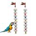 2 Pack Big Bird Kielzeugen parrot beak grind calcium stone with bells bird cage accessories cage toys for nymphic papage papagei budgies ratte hamster chinchilla