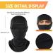 Buy Hegcoiie Winter Sturm Hood Windproof Thermo Balaclava Face Mask for Men & Women | Ski Cycling Outdoor Sports | Black - Buy Online on GoSupps.com