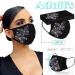 Adults Black Disposable_Face_Masks_Butterflies_Printed_Face_Cover Non-Woven Fabric Comfotable for Outdoor Daily Protction - Buy Online on GoSupps.com