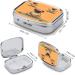 Pill Box Yoga Pug Print - 2 Compartment Portable Pill Organizer | Decorative Metal Medicine Case for Pocket or Purse - Ideal for Travel - Buy Online on GoSupps.com