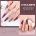 Autumn Gel Nail Polish Set - 6 Colors Red Silver Champagne Gold Soak Off LED Kit for Beginners - Buy Online on GoSupps.com