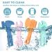 TYRY.HU BPA Free Silicone Teething Toys for Baby Training - 4pcs Baby Toothbrush Teether Chew Toy - Cooling Tools Shape Teether Relief Gift for Newborn - Buy Online on GoSupps.com