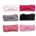 Jmmiha 6 Baby Baby Coloring Band Baby Turban Girl Headwrap Knot Headband Newborn infant toddler headband rabbit ears Knit Head Wraps (m for toddler 15 ")
