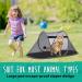 Doyoo Cat Tent: Foldable Pop-Up Outdoor Pet Enclosure for Cats & Small Animals - Portable Indoor Playpen with Carry Bag & Collapsible Bowl (Grey) - Buy Online on GoSupps.com