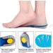 Aikowener Silicone Heel Lift Inserts - 1 Inch Height Blue Heel Cup Pads for Heel Ankle Pain & Spurs - Massaging Gel Cushion for Women/Men - Buy Online on GoSupps.com