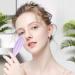 Buy Portable Silicone Face Roller & Gua Sha Tools - Flexible Washable Skin Care Massager for Women - Perfect Gift (Purple - Buy Online on GoSupps.com