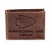 Team Sports America NFL Kansas City Chiefs Superbowl 57 Championship Brown Wallet | Bi-Fold | Officially Licensed Stamped Logo | Made of Leather | Money and Card Organizer | Gift Box Included Brown Bi-Fold Super Bowl 57