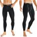 TELALEO Men's Compression Pants 4 Pack - Large Size | Sports Tights for Workout, Running, and Performance | Athletic Baselayer Leggings in Black - Buy Online on GoSupps.com