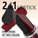 Matte Lipstick | Moisturizing Makeup Lipstick: Non-sticky dual-color lip gloss long-lasting moisturizing lipstick for healthy lips - Buy Online on GoSupps.com