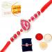 Ghasitaram Gifts Rakhi for Brother Rakhis Online - 7135 Apiece of My Heart Rakhi with 200 GMS of Besan Barfi Rakhi Set with 200 gms of Besan Barfi