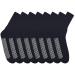 Nobles Assorted Black Diabetic Anti Skid/No Slip Hospital Gripper Socks Great for Adults Men Women. Designed for Medical Hospital Patients but Great for Everyone (Size 10-13 - 9 Pairs)