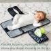 Portable Diaper Pad - Washable & Foldable Baby Changing Pad for On-the-Go - Comfortable Green Arrow Pattern - Buy Online on GoSupps.com