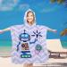 FEBE Bath Poncho for Kids - Hooded Bath Towel & Robe for Toddlers | Robot Design | Perfect for International Shipping - Buy Online on GoSupps.com